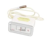 YOKIVE Termometro Digitale per Acqua 20-110C Monitor di Temperatura Bianco | con Display, Impermeabile, con Sonda Esterna, Ideale, per Casa Bagno, 63x50mm