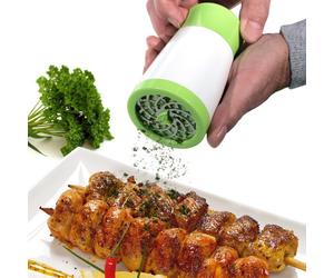 YOKO DESIGN 1151 - Affettaverdure Professionale in plastica, Metallo e ABS, 27 x 11,7 x 8,2 cm, Colore: Bianco/Verde Chiaro