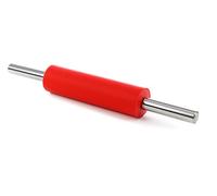 YOKO DESIGN 1267 - Rullo da Pasticceria, in Acciaio Inox e Silicone, Dimensioni: 40 x 5 x 5 cm, Colore: Rosso