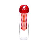 YOKO DESIGN 1429 Bottiglia Detox con infusore plastica 25 x 7,2 x 7,2 cm, Plastica, Rosso, 25 x 7,2 x 7,2 cm