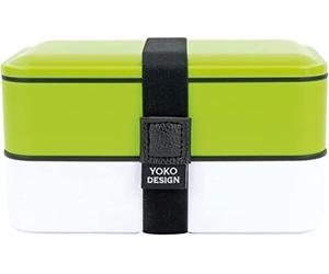 Yoko Design 1627/8077 Lunch Box VERDE, BPA Free, Capacity 1,2 L, White/Green