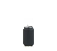 YOKO DESIGN - Thermos a Forma di lattina, in Acciaio Inox, 13 cm Gomma Nera Morbido