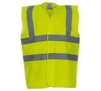 Yoko Gilet Autostradale Alta Visibilità Due Bande Bretelle Hi Viz