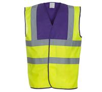 Yoko Hi-Vis Due Fascia E Bretelle Alta Visibilità Autostrada Gilet