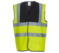 Yoko Hi-Vis Due Fascia E Bretelle Alta Visibilità Autostrada Gilet