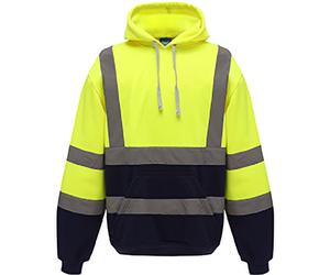 Yoko - Hi Vis - Felpa ad alta visibilità con cappuccio - Uomo UTBC3938_1