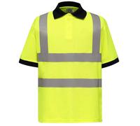 Yoko Polo Manica Corta Regular In Poliestere Giallo O Arancione Hi-Vis