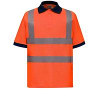 Yoko Polo Manica Corta Regular In Poliestere Giallo O Arancione Hi-Vis