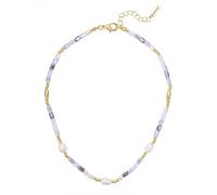 Yokoamii Collana oro / lilla / sambuco / bianco perla Donna - Abbigliamento - Occasioni - Matrimonio - Per la madre della sposa - Scarpe e accessori - Gioielli Yokoamii One Size