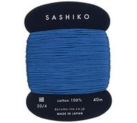 Yokota Daruma Sashiko - Filo singolo e variegato colore (blu, carta sottile da 40 m)