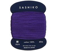 Yokota Daruma Sashiko filo singolo e variegato colore (uva, sottile 40 m)