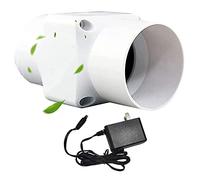 Yokqexz Piccolo Sistema di Ventilazione A velocità Variabile da 2" con Condotto in Linea for Ventilazione di Bagni, Capannoni E Soffitte di Camper(Normal Power)