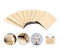 Yokuni 10 Pezzi Tessuto Adesivo per Riparazioni, 30x20cm Ecopelle Adesiva, Impermeabile Finta Pelle Adesiva, Pelle Adesiva per Divani, Sedili, Sedile dell'auto, Mobili, Borse (Bianco sporco 10 fogli)