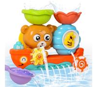 Yokuni Giochi Bagnetto Neonato, Giochi Vasca da Bagno Bambini con Due Potenti Ventose, Giochi per Bagnetto, Non Richiede Batterie, Adatto per Bambini di 1, 2, 3, 4 Anni