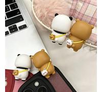 YOKUSHI, 4 decorazioni a forma di orsetti Bubu e Dudu, simpatiche statue a forma di orso dei cartoni animati, per computer desktop, notebook, telefono cellulare, ufficio, scrivania, auto, cruscotto