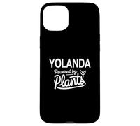 YOLANDA Powered by Plants Personalized Gift For Plant Moms Custodia per iPhone 15 Plus