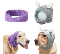 Yolent Cuffie silenziose per cani, paraorecchie per cani che abbaiano, paraorecchie per cani di taglia media e grande, 2 pezzi, protezione per l'udito del cane, protezione contro i fuochi d'artificio,