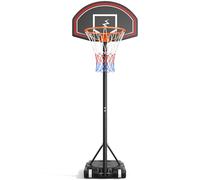 YOLEO Canestro Basket Esterno Bambini, Regolabile 160-210 cm, Canestro da Basket Net System su Ruote