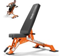 YOLEO Panca pieghevole da 1050 kg, multifunzione, con supporto per schiena e testa e colonna vertebrale, allenamento fitness, panca inclinata