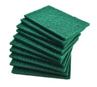 YoleShy 10 pzetti abrasivi, strofinacci per piatti, 11,4 x 15,2 cm, verdi riutilizzabili per la casa, per piatti, strofinacci da cucina e griglie in metallo
