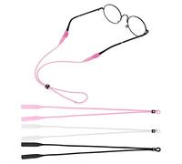 Yolev 3 Pezzi Cordino per Occhiali Cinturino Regolabile Laccio Occhiali in Silicone Laccetti per Occhiali da Sole Sportivi Elastici Occhiali da Lettura Cinturino Bambini Uomo