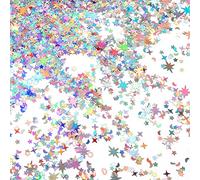 Yolev Coriandoli Stelle Metallic Multicolore, Confetti per Matrimonio, Compleanno, Anniversario, Laurea, Addio al Nubilato, PET, 60g