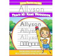 Yolie Davis Allyson Letter Tracing for Kids Trace My Name Workbook (Tascabile)