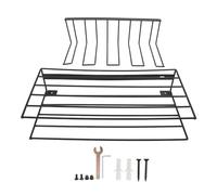YolieraArt 3 Tier Wall Mount Tool Organizer, Heavy Duty Iron Drill Storage Rack with Hooks, 15,6 x 7 x 8,8 pollici Garage Workshop Tool Shelf