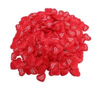 YolieraArt 500 coriandoli a forma di cuore in spugna rossa, 3 cm, romantici petali a forma di I Love You, per matrimoni, anniversari, appuntamenti, serate, cuori decorativi per la tavola