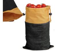 YolieraArt Borsa per raccogliere frutteti per giardinaggio tascabile e raccolta, 21,1 x 31 cm, borsa per la raccolta della frutta da appendere alla vita (nero, confezione da 2 (21,1 x 31 cm)