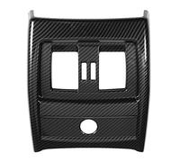 YolieraArt Carbon Fiber Rear AC Vent Cover Trim for BM W 3 Series F30 F34 4 Series F32 2013 to 2018, ABS Plastic Adhesive Air Vent Frame
