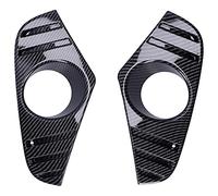 YolieraArt Carbon Fiber Style Fog Light Covers, ABS Front Fog Lamp Decorative Trims for T o y o t a R A V 4 2019 2021