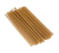 YolieraArt - Confezione da 100 dorsi a spirale a doppio anello, per rilegatura a spirale da 6,35 mm, per formato lettera, rilegature in metallo per raccoglitori di notebook (capacità 20 fogli, 100P