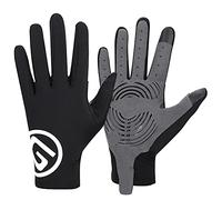 YolieraArt Cycling Gloves, Touch Screen Long Full Fingers Gel Gloves, Microfiber Material, 2 Colors 4 Sizes for Road Mountain Bike Riding (l)