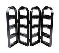 YolieraArt Earring Stand Organizer, Black 240 Hole Large Capacity Folding Display, PS Material, 17.1 x 11 x 0.8 Inch, Odorless Thickened for Earrings Studs Necklaces