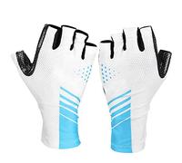 YolieraArt Half Finger Cycling Gloves, Mesh Microfiber Gloves, Non Slip Breathable, M L XL Sizes For Outdoor Sports Fitness Road Bike Cycling (M)