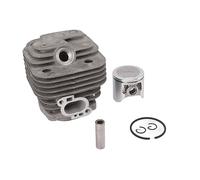 YolieraArt Kit pistone cilindro 4 cm, ricambio in lega di alluminio per motore trimmer bordo E C H O SRM4300r, assemblaggio ad alta durezza con facile installazione