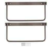 YolieraArt Pair of Foldable RV Shoe Rack, Aluminium Alloy, Wall Mounted, Space Saving, for RV Travel Trailer Yacht, Hanging Shoes Organizer (Brown)