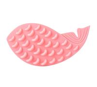 YolieraArt Spazzola per la toelettatura del gatto a forma di balena, in silicone, autoadesiva, con erba gatta, strumento di pulizia rimovibile per gatti