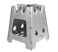 YolieraArt Stufa a legna pieghevole, stufa da campeggio in stile carta con compatibilità multi carburante, stufa ad alcol per zaino in spalla, staffe antiscivolo e filtro cenere