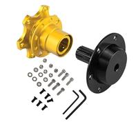Yolieraart Universal Whote Whote Quick Release, Golden Aluminium and Iron Racing Apter S N a p o f f kit con e strumenti per la maggior parte delle auto