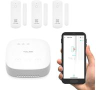 YoLink LoRa - Sensore intelligente per porte e finestre a lunga distanza, promemoria per porte e finestre a sinistra, Alexa, IFTTT, Home Assistant, confezione da 3 (hub incluso)