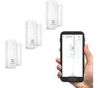 YoLink LoRa - Sensore intelligente per porte e finestre, confezione da 3: promemoria per porta aperta a sinistra, portata fino a 1/4 miglio all'aperto, durata della batteria fino a 5 anni, Alexa,