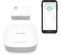 YoLink LoRa Smart Vibration Sensor & Hub Starter Kit: Hub & Smart Shock, rottura vetro, manomissione, rilevatore di movimento, funzionamento generatore, avvisi e-mail/SMS/push, raggio d'azione aperto
