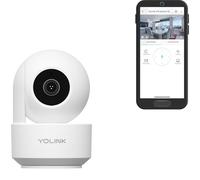 YoLink Uno Telecamera di sicurezza domestica wireless per interni, telecamera WiFi da 2,4 GHz per monitor di neonati e animali domestici, telecamera per cani 1080p con app per telefono, visione
