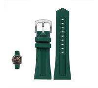 YOLIONU Cinturino in silicone per orologio da polso da uomo Seven Friday M2 P1 V3 Q1, impermeabile e in gomma(Green silver,28mm)