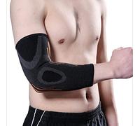 Yolistar 2 Pezzi Tutore epicondilite gomito,Unisex Uomo-Donna,Gomitiere per la Compressione del Gomito durante lo Sport,Gomitiera a compressione graduata per epicondilite (L, Nero)