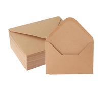Yolistar 60 Pezzi Buste Autosigillante B6 175 X 125 mm in Pergamena, Con Colla Umida Senza Finestra - per Matrimoni, Biglietti D'auguri, Inviti, Cartoline, Foto, Idea Regalo, Fai Da Te