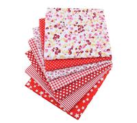 Yolistar 7 Pezzi Tessuto Cotone Stoffa, 50 x 50 cm Patchwork cotone Tessuto, Tessuti Stampati, Set di Stoffa Patchwork per Fatti a Mano, per Vestiti Cucito Creativo DIY Fatto a Mano