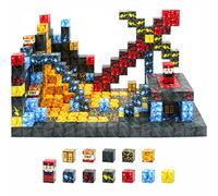 Yolla Loos 70 Pcs Mattoncini magnetici piastrelle magnetiche giocattoli per bambini giocattoli all'aperto per ragazzi e ragazze dai 3 anni in su